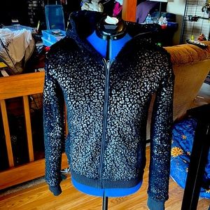 Victoria Secret Love Pink Leopard Hoodie size XS